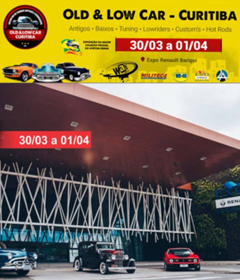 Curitiba recebe feira automotiva Old & low Car, de quinta a domingo