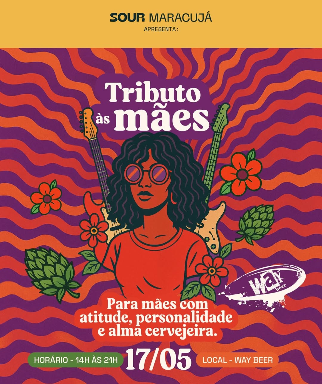 Tributo às Mães: evento da Way Beer será em 17 de maio