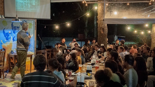 Pint of Science Curitiba em 2018. Foto: Nicolle Schumacher/UFPR