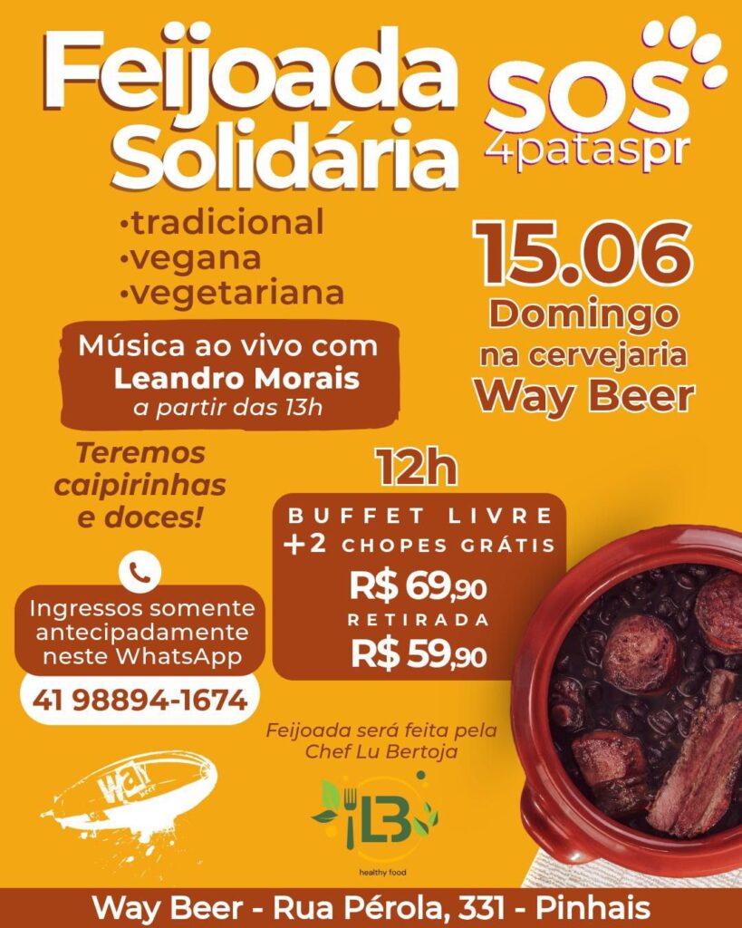 Feijoada Solidária na Way Beer